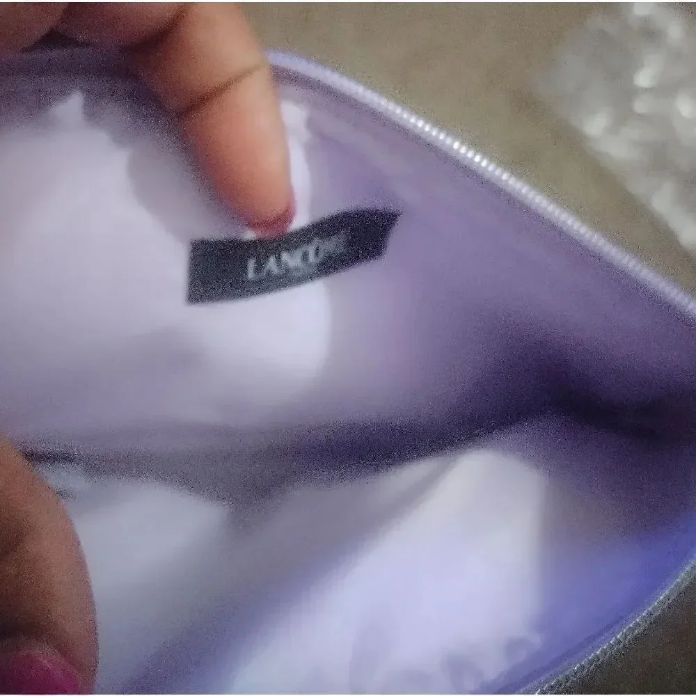 Lacome lavender makeup bag, nwt